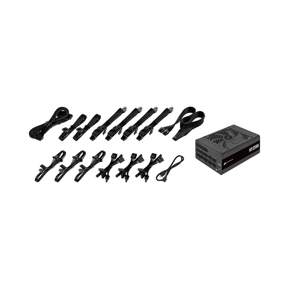 Nguồn máy tính Corsair HX1200i 2025 ATX 3.1 & PCIe 5.1 1200W 80 Plus Platinum CP-9020307-NA