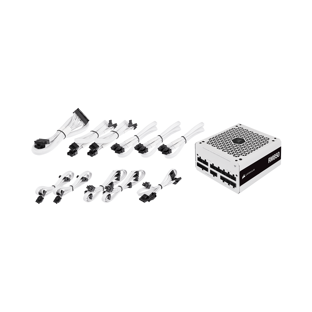 Nguồn máy tính Corsair RM850 White 2021 850W 80 Plus Gold CP-9020232-NA