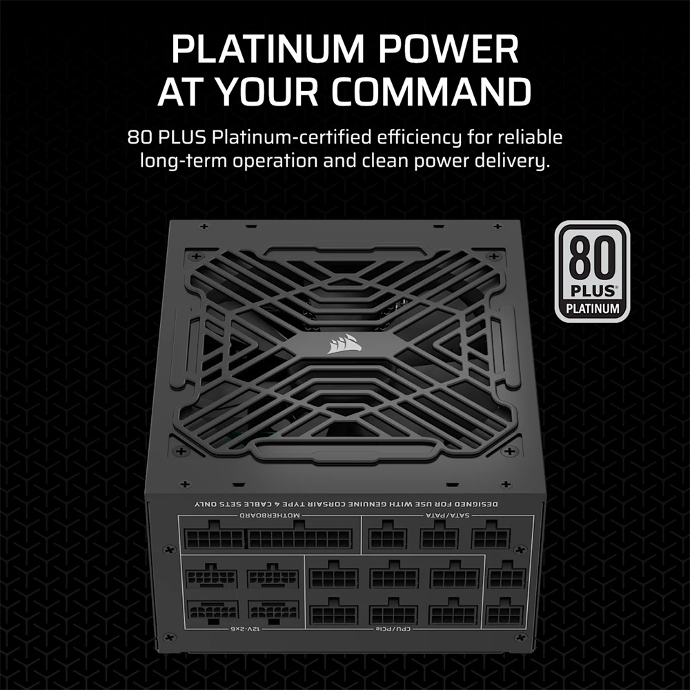 Nguồn máy tính Corsair WS3000 ATX 3.1 & PCIe 5.1 3000W Cybenetics Platinum CP-9020312-NA