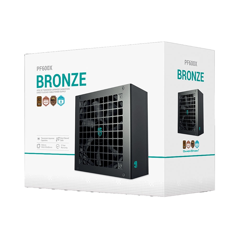 Nguồn máy tính Gamer Storm (by DeepCool) PF600X 600W 80 Plus Bronze PF600X-HD