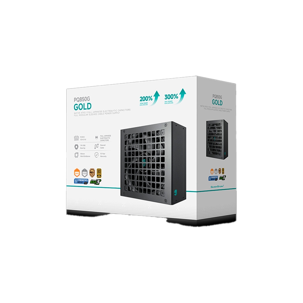 Nguồn máy tính Gamer Storm (by DeepCool) PQ850G 850W Cybenetics Platinum PQ850G-FB