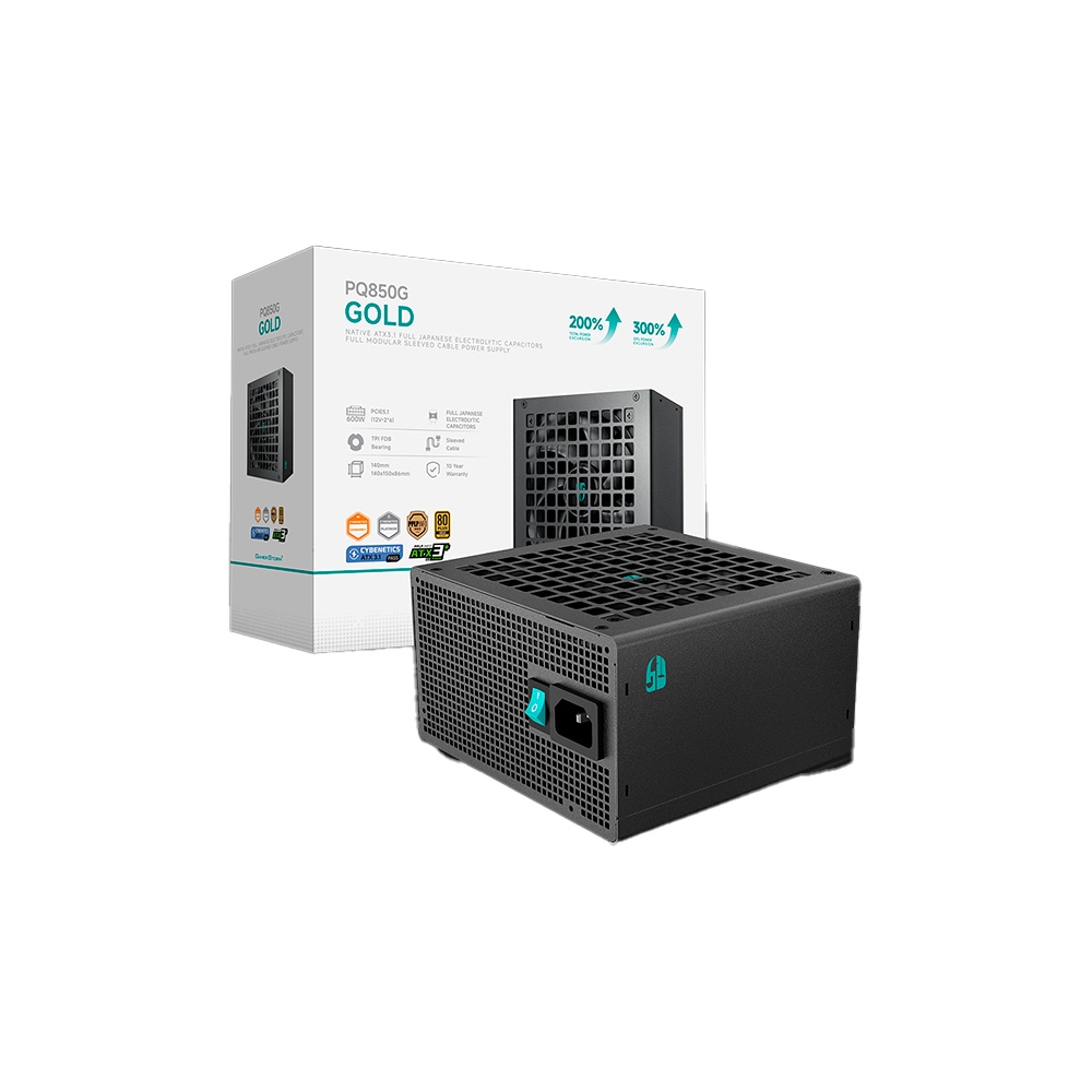 Nguồn máy tính Gamer Storm (by DeepCool) PQ850G 850W Cybenetics Platinum PQ850G-FB