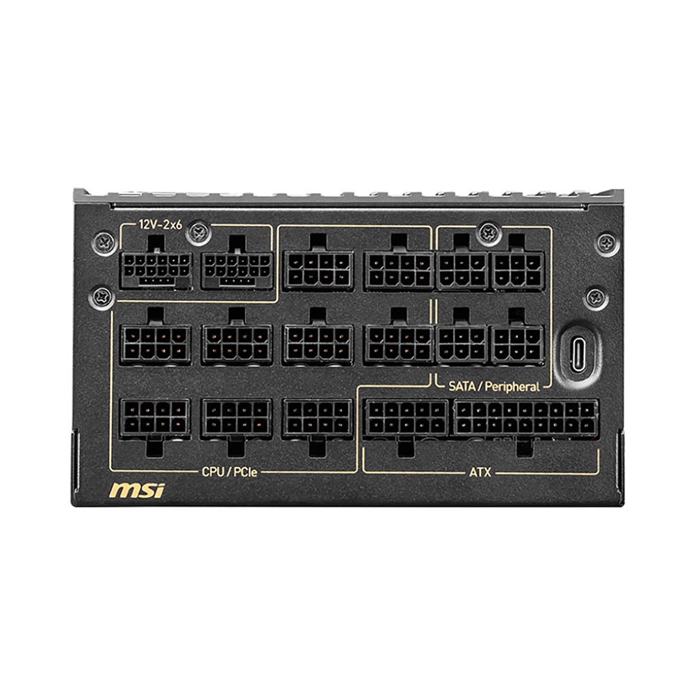 Nguồn máy tính MSI MEG Ai1600T ATX 3.1 & PCIe 5.1 1600W 80 Plus Titanium MEG-Ai1600T-PCIE5