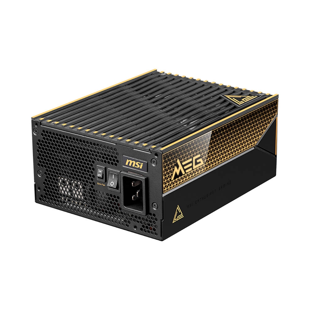Nguồn máy tính MSI MEG Ai1600T ATX 3.1 & PCIe 5.1 1600W 80 Plus Titanium MEG-Ai1600T-PCIE5