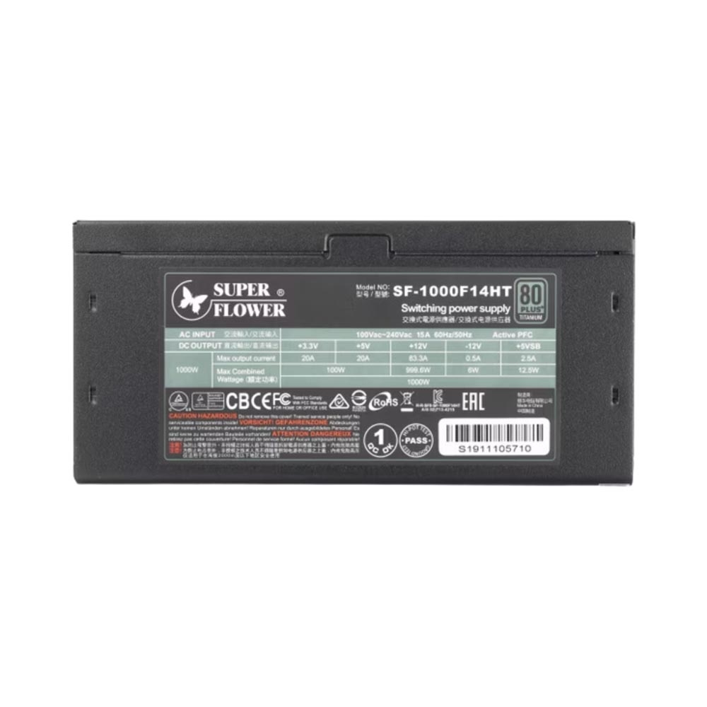 Nguồn máy tính SuperFlower Leadex 1000W 80 Plus Titanium SF-1000F14HT
