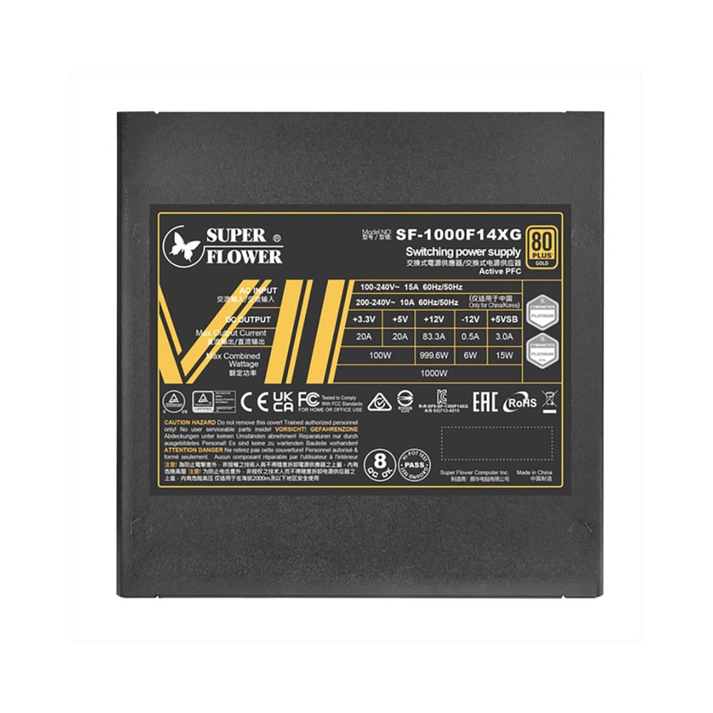 Nguồn máy tính SuperFlower Leadex VII XG 1000W ATX3.1 80 Plus Gold SF-1000F14XG