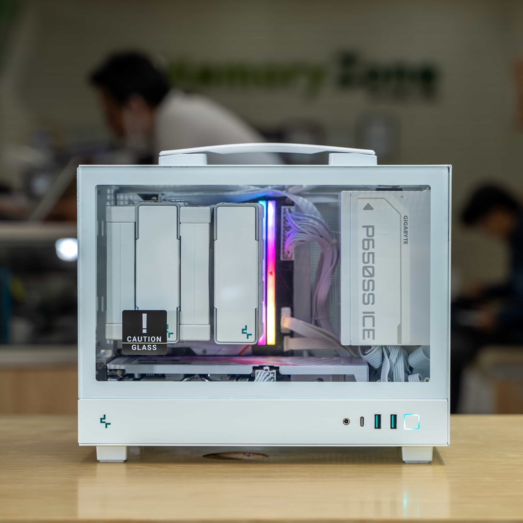 PC ST ITX I5-5060 White ( i5-14400F, RTX 5060 8GB, RAM 32GB, SSD 500GB, 650W, WIN11 )