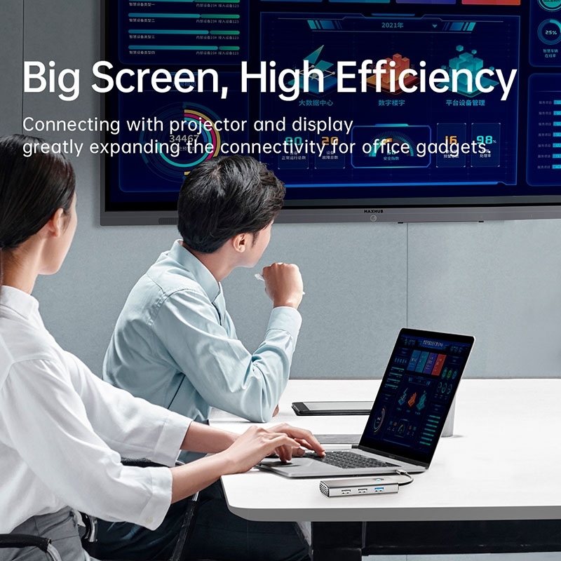 Bộ chia USB Type-C ra 6 cổng Orico PW11-6P-GY-EP