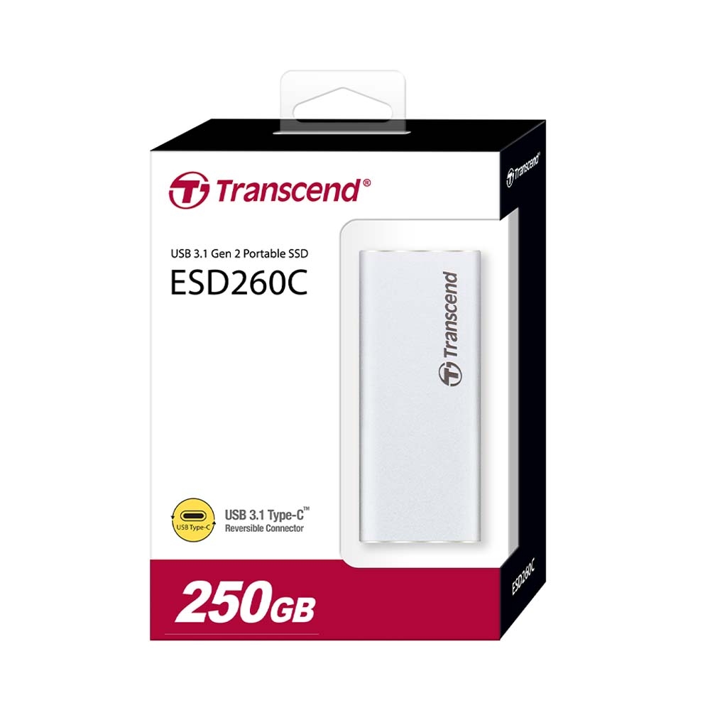 Ổ cứng di động SSD 250GB Transcend ESD260C 520MB/s TS250GESD260C