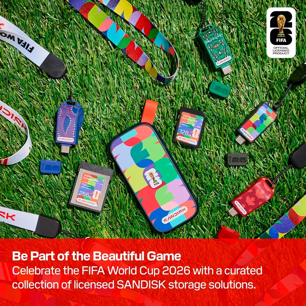 Ổ cứng di động SSD 1TB SanDisk FIFA World Cup 2026 Edition 800MB/s SDSSDE30F-1T00-G25