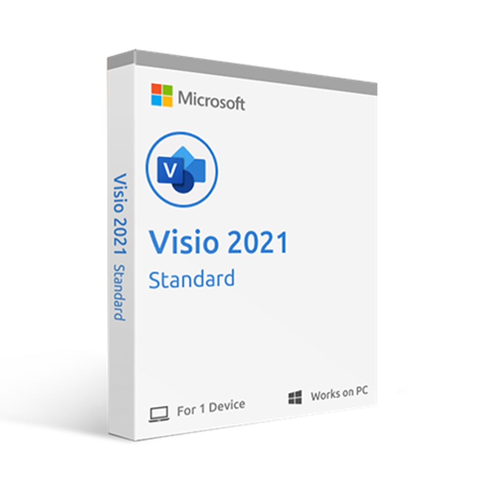 Phần mềm Microsoft Visio Standard 2021 Win all language D86-05942