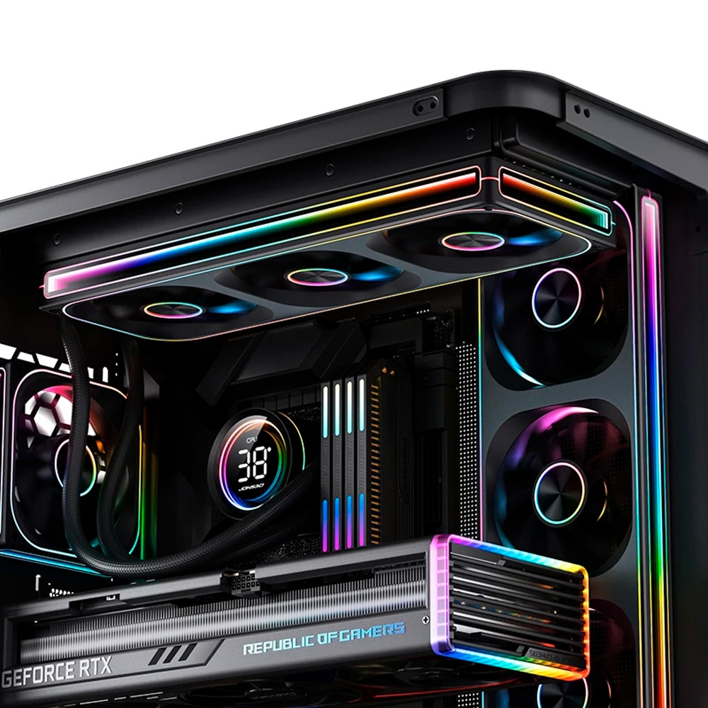 Quạt tản nhiệt JONSBO ZA-360B ARGB PWM Black 360mm (Fan Xuôi)