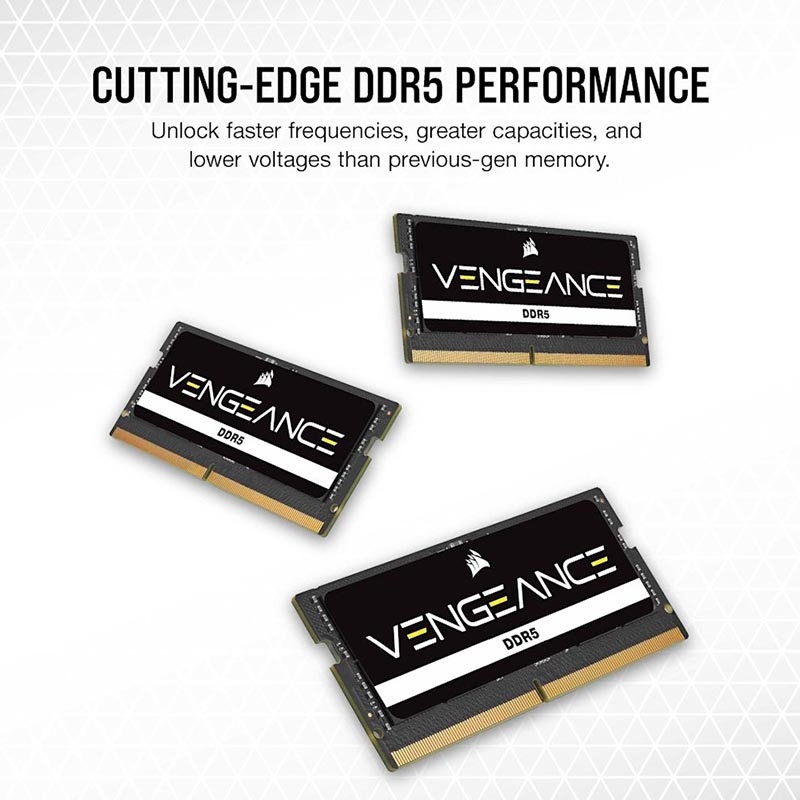 Ram Laptop Corsair Vengeance DDR5 32GB 5600MHz 1.1v CMSX32GX5M1A5600C48