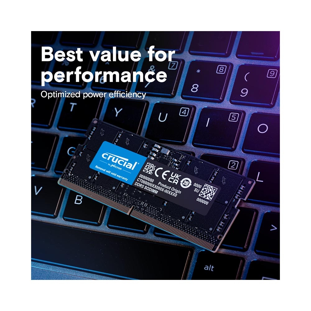 Ram Laptop Crucial DDR5 48GB 5600MHz 1.1v CT48G56C46S5