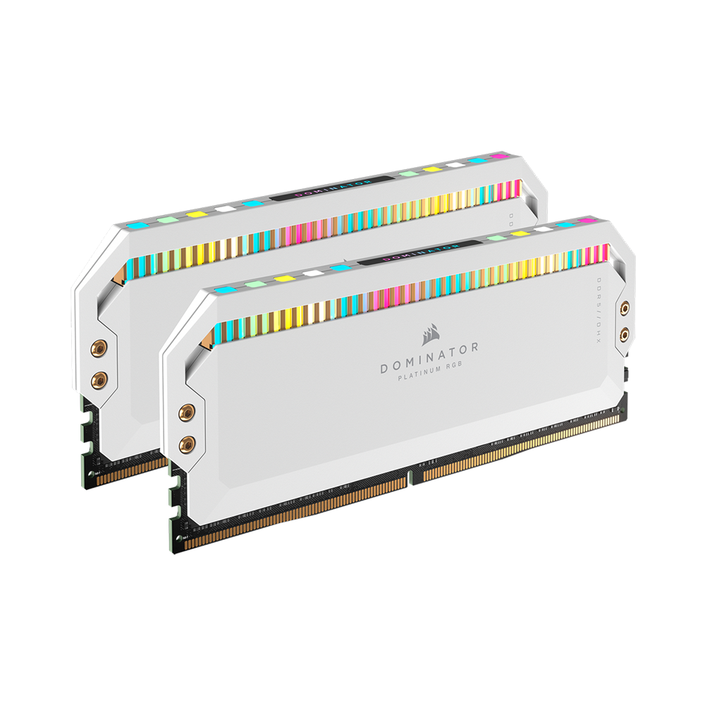 Ram PC Corsair Dominator Platinum RGB White 64GB 5600MHz DDR5 (2x32GB) CMT64GX5M2B5600C40W