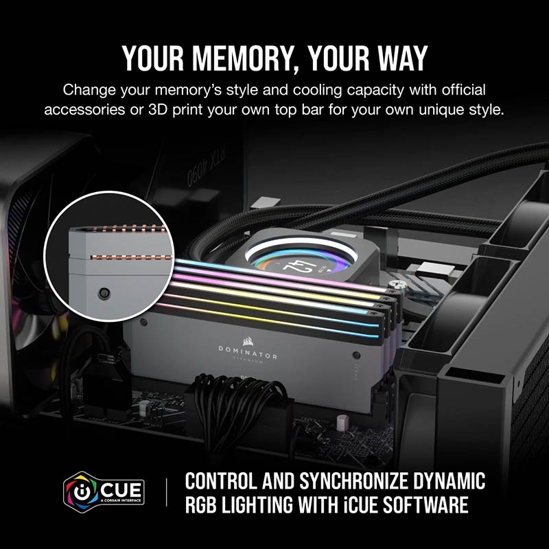 Ram PC Corsair Dominator Titanium 96GB 6000MHz DDR5 (2x48GB) CMP96GX5M2B6000Z30
