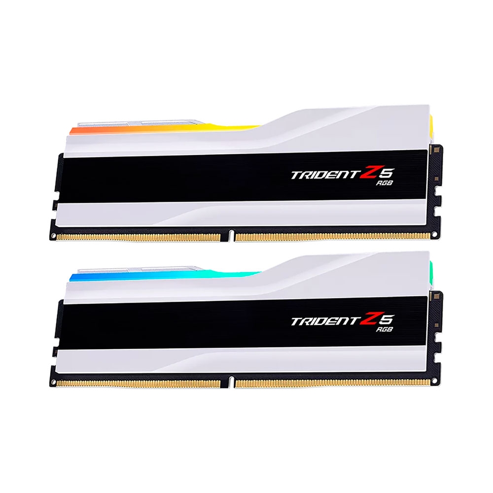 Ram PC G.SKILL Trident Z5 RGB 32GB 6000MHz DDR5 (16GBx2) White F5-6000J3636F16GX2-TZ5RW
