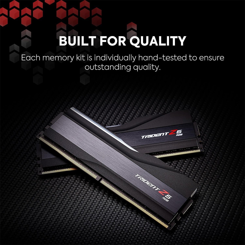 RAM PC G.SKILL Trident Z5 RGB Black 96GB 6400MHz DDR5 (2x48GB) F5-6400J3239F48GX2-TZ5RK