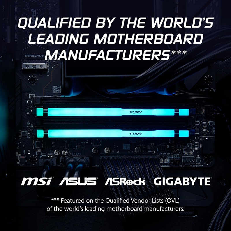 RAM PC Kingston Fury Beast RGB 32GB 6000MHz DDR5 (1x16GB) KKF560C36BBEA-32