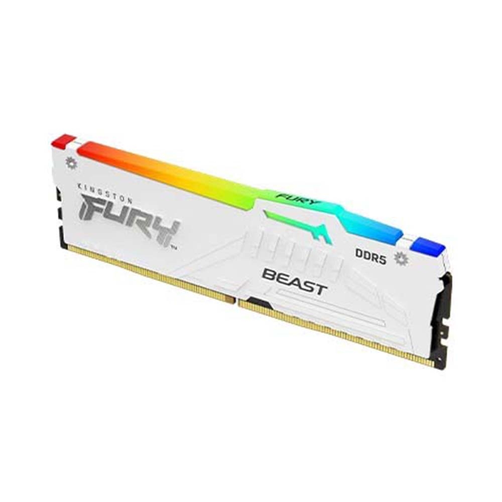 Ram PC Kingston Fury Beast White RGB 16GB 5200MHz DDR5 KF552C40BWA-16