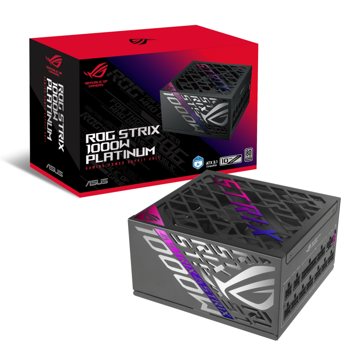 Nguồn máy tính ASUS ROG STRIX GAMING 1000P BLACK 1000W 80 Plus Platinum