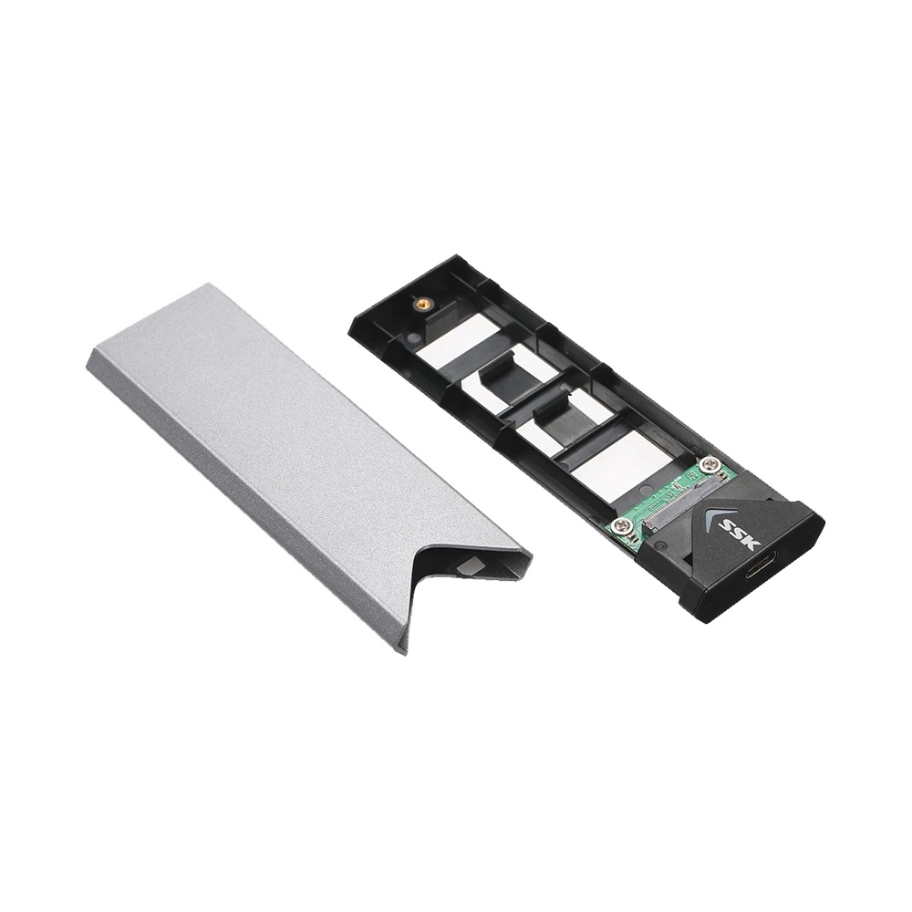 Box SSD M.2 SATA NGFF 2242 2260 2280 to USB Type-C SSK SHE-C320 Aluminum