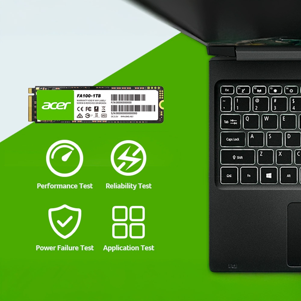 SSD Acer FA100 1TB M.2 2280 PCIe Gen3 x4 NVMe FA100-1TB