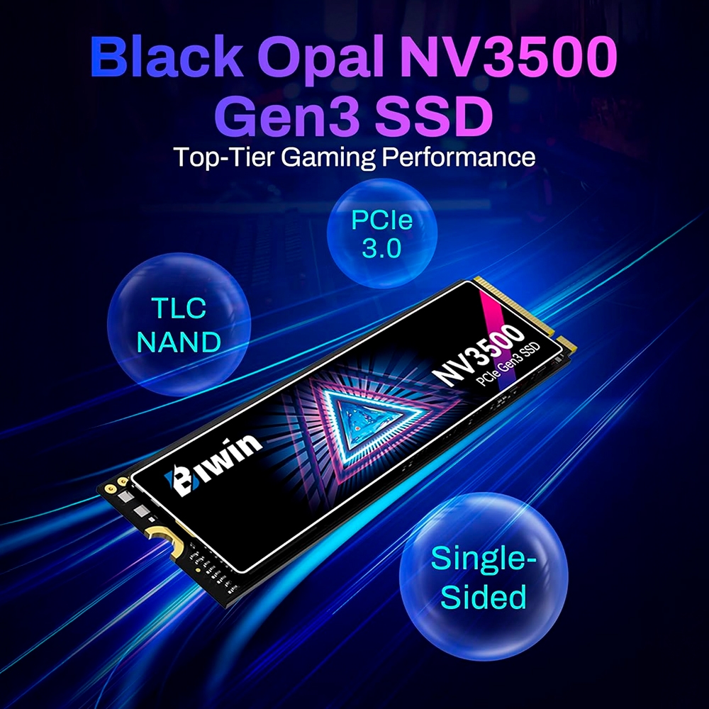 SSD Biwin Black Opal NV3500 512GB PCIe Gen3 x4 NVMe M.2 BNV3500512G-RGX