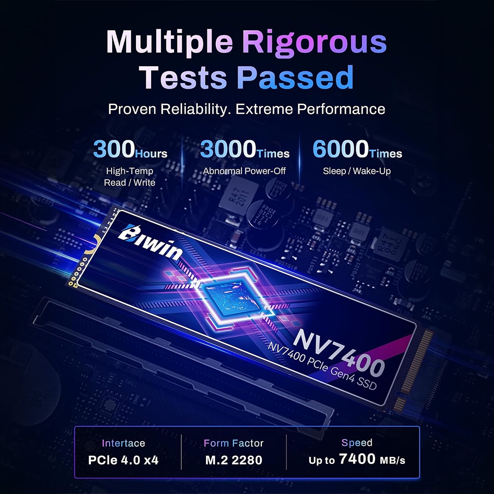 SSD Biwin Black Opal NV7400 1TB M.2 PCIe Gen4 x4 NVMe BNV740001TB-RGX