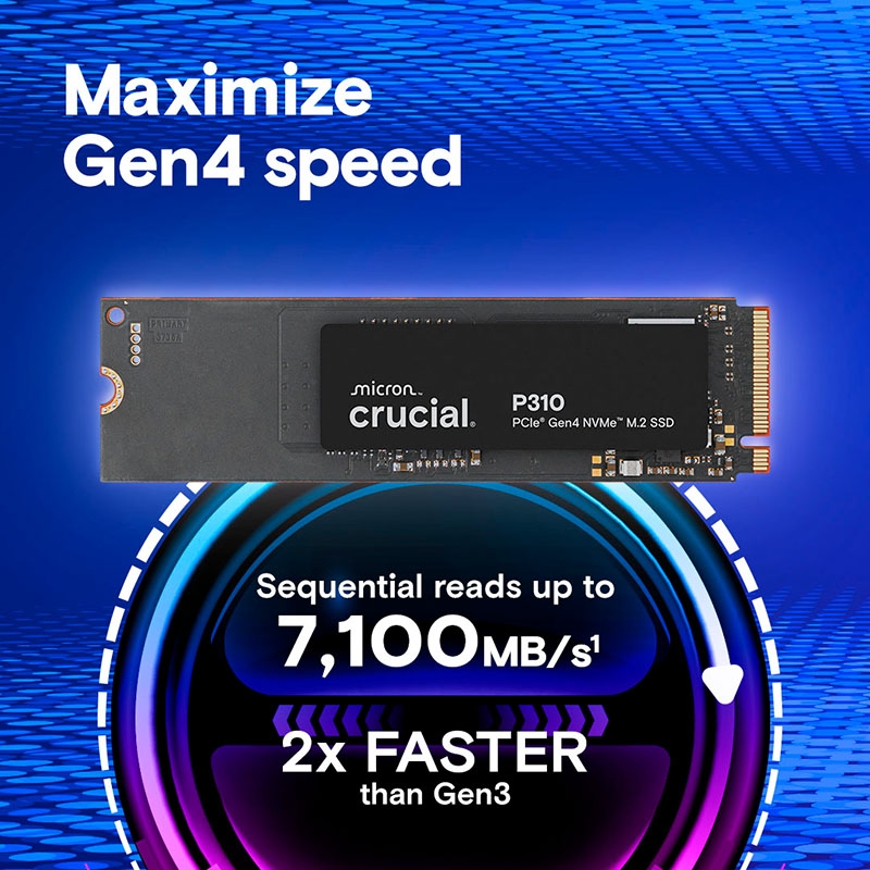 SSD Crucial P310 4TB M.2 PCIe Gen4 x4 NVMe CT4000P310SSD8