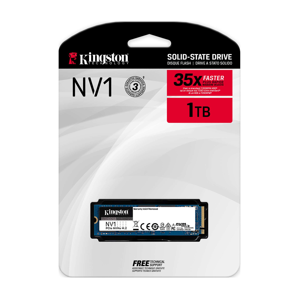 SSD Kingston NV1 M.2 PCIe Gen3 x4 NVMe 1TB SNVS/1000G