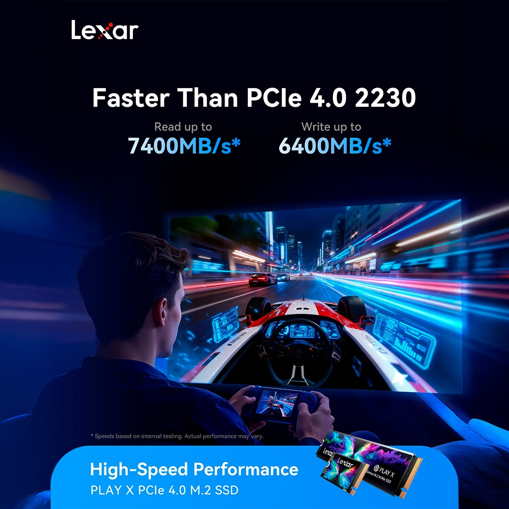 SSD Lexar Play X 1TB M.2 PCIe Gen4 x4 NVMe LNMPLYX001T-RNNNG