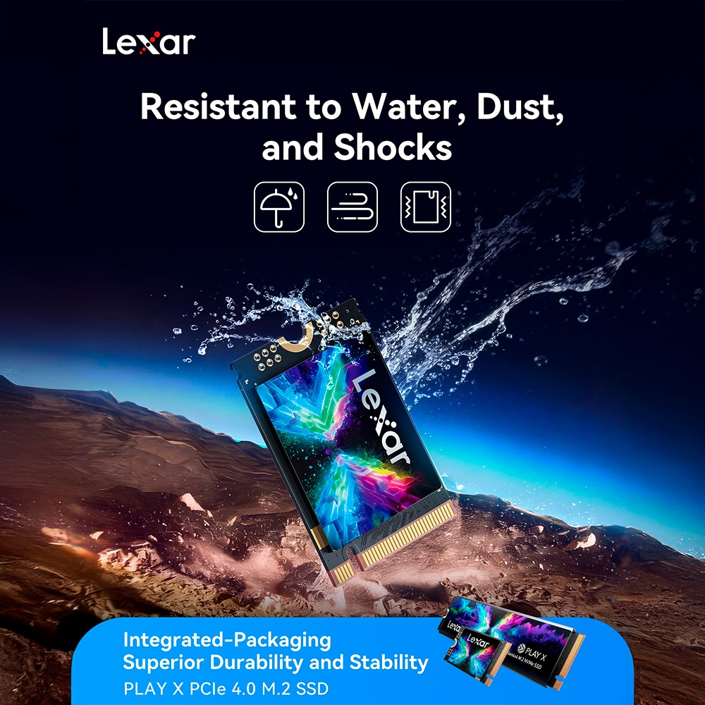 SSD Lexar Play X 512GB M.2 PCIe Gen4 x4 NVMe LNMPLYX512G-RNNNG