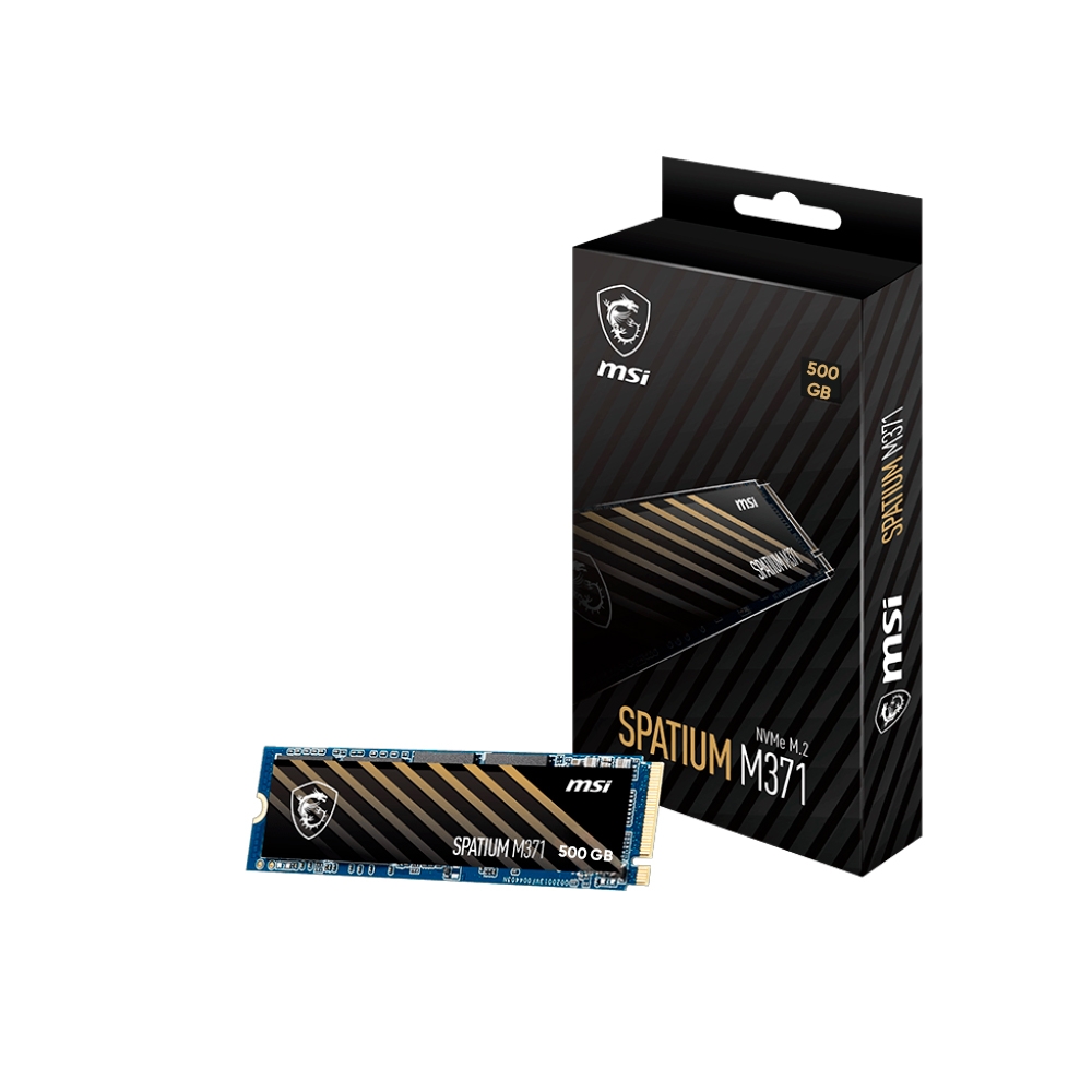 SSD MSI SPATIUM M371 500GB M.2 2280 PCIe Gen3 x4 NVMe SPATIUM-M371-500GB
