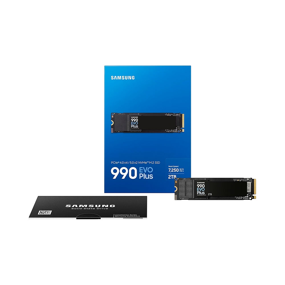 SSD Samsung 990 EVO Plus 2TB PCIe 4.0 x4 / PCIe 5.0 x2 NVMe V-NAND M.2 2280 MZ-V9S2T0BW (Nhập Khẩu)