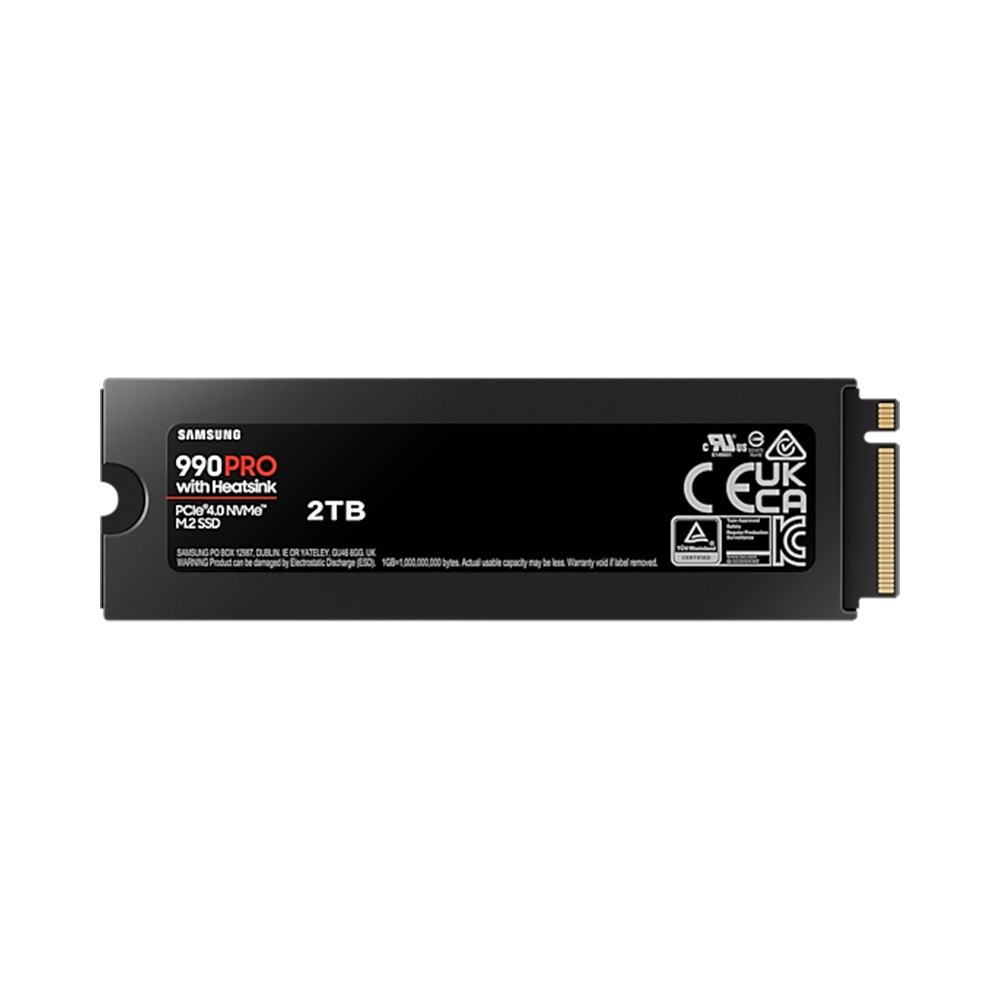 SSD Samsung 990 Pro 2TB PCIe Gen 4.0 x4 NVMe With Heatsink MZ-V9P2T0CW