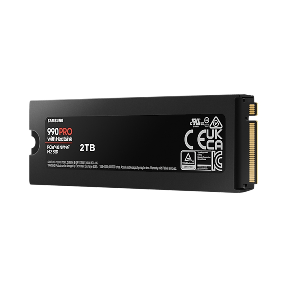 SSD Samsung 990 Pro 2TB PCIe Gen 4.0 x4 NVMe With Heatsink MZ-V9P2T0CW
