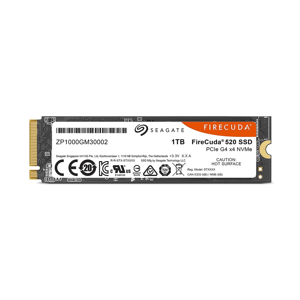 SSD Seagate Firecuda 520 M.2 PCIe Gen4 x4 NVMe 1TB ZP1000GM3A002