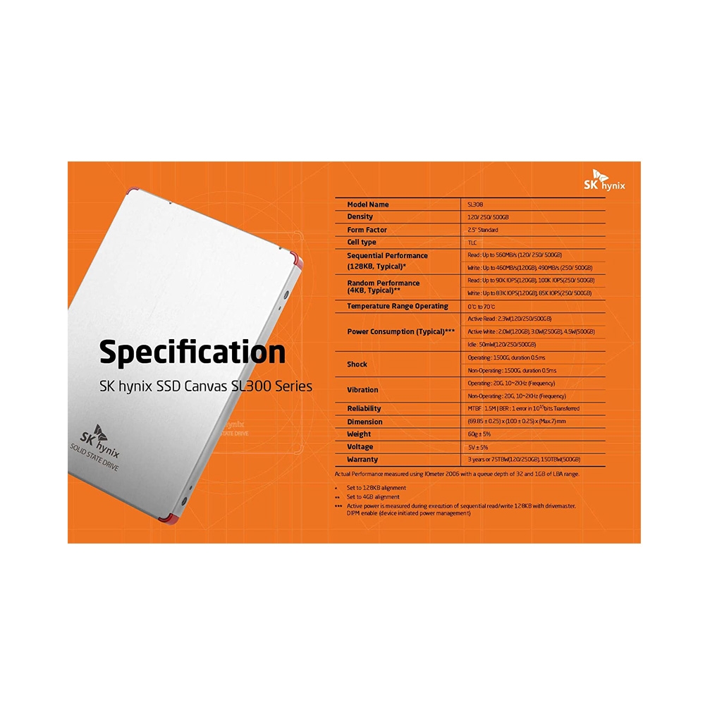 SSD SK Hynix SC313 128GB 2.5-Inch SATA III HFS128G32TNF-N3A0A