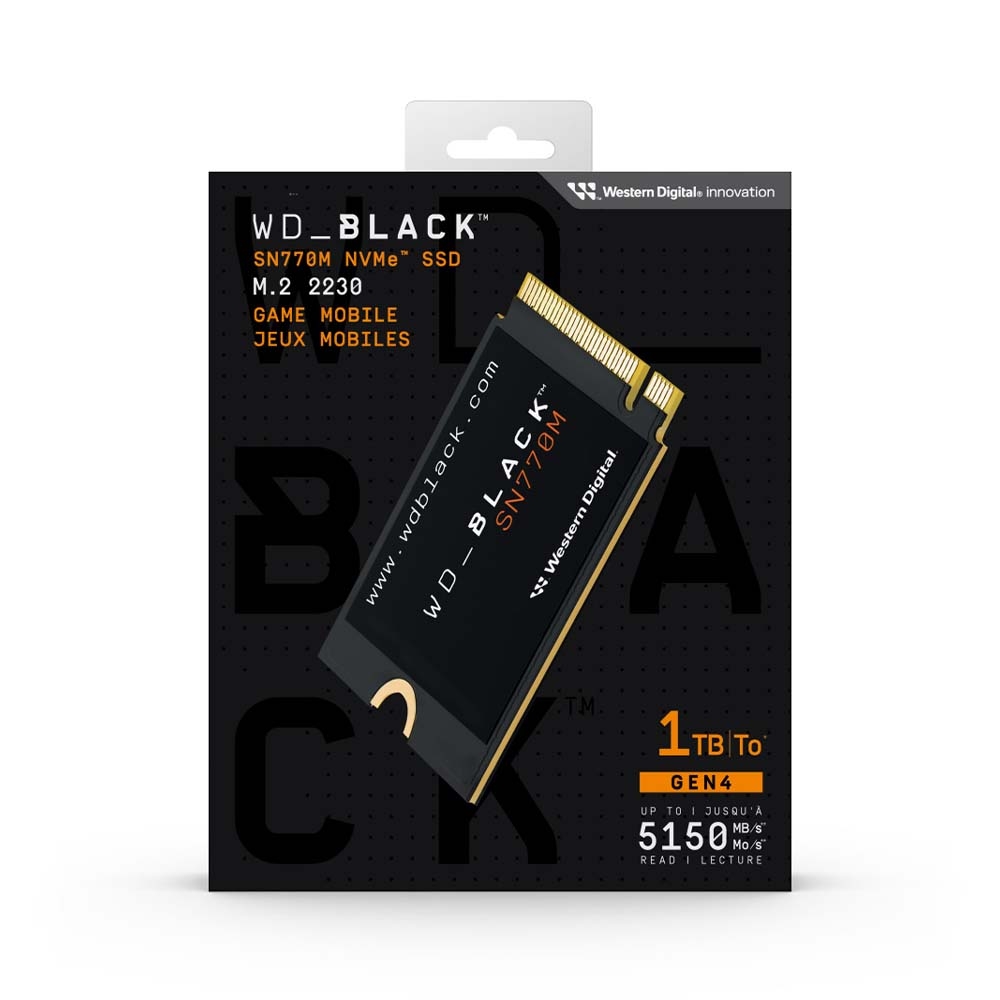 SSD WD Black SN770M 1TB PCIe Gen4 x4 NVMe M.2 2230 WDS100T3X0G