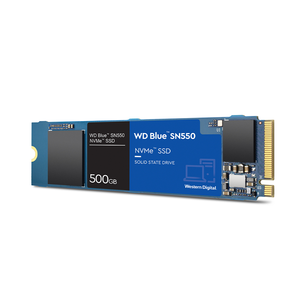 SSD Western Digital Blue SN550 PCIe Gen3 x4 NVMe M.2 500GB WDS500G2B0C