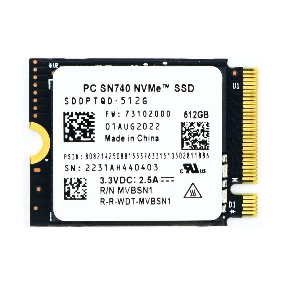 SSD Western Digital SN740 512GB PCIe Gen4 x4 NVMe M.2 2230 SDDPTQD-512G