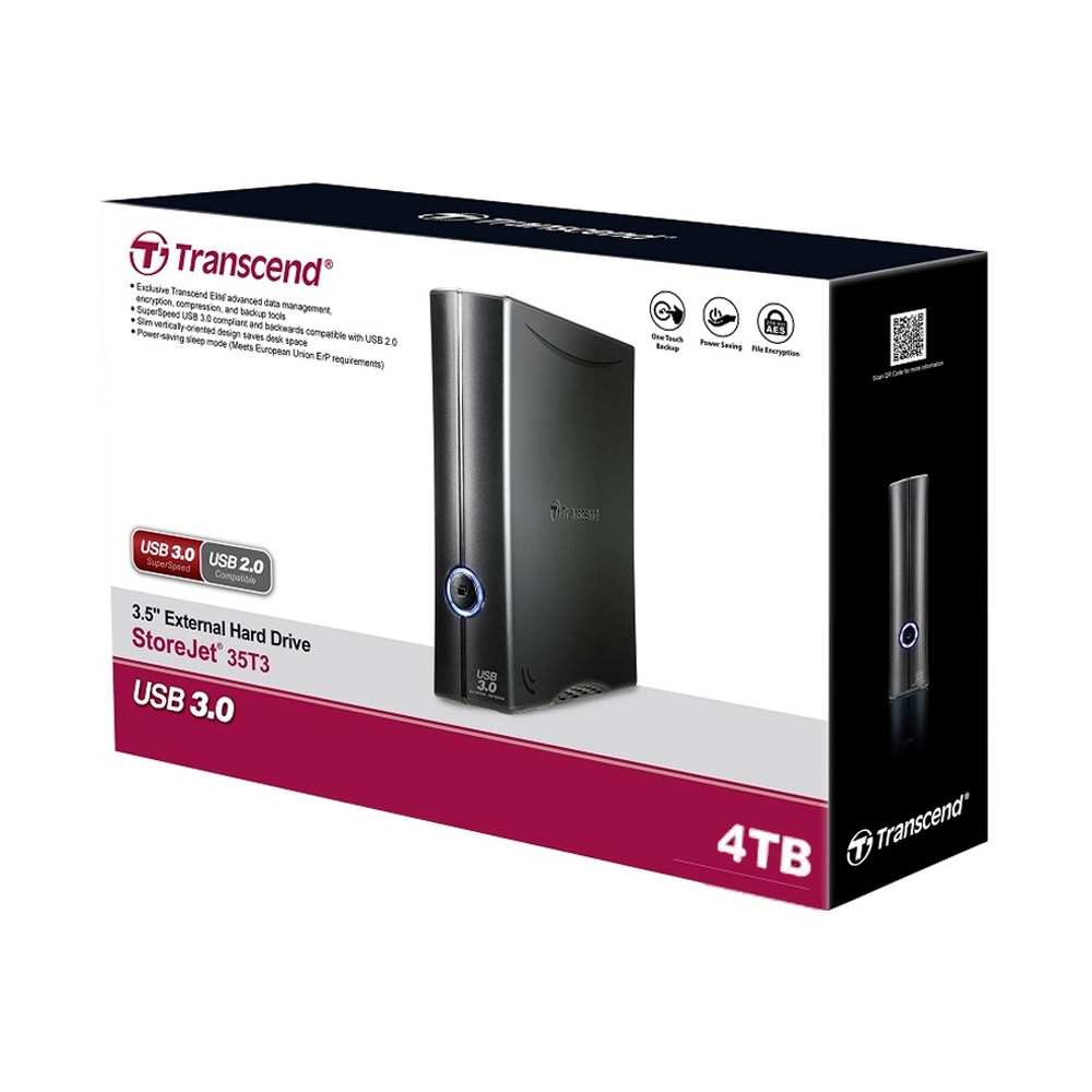 Ổ cứng để bàn HDD 4TB Transcend StoreJet 35T3 TS4TSJ35T3