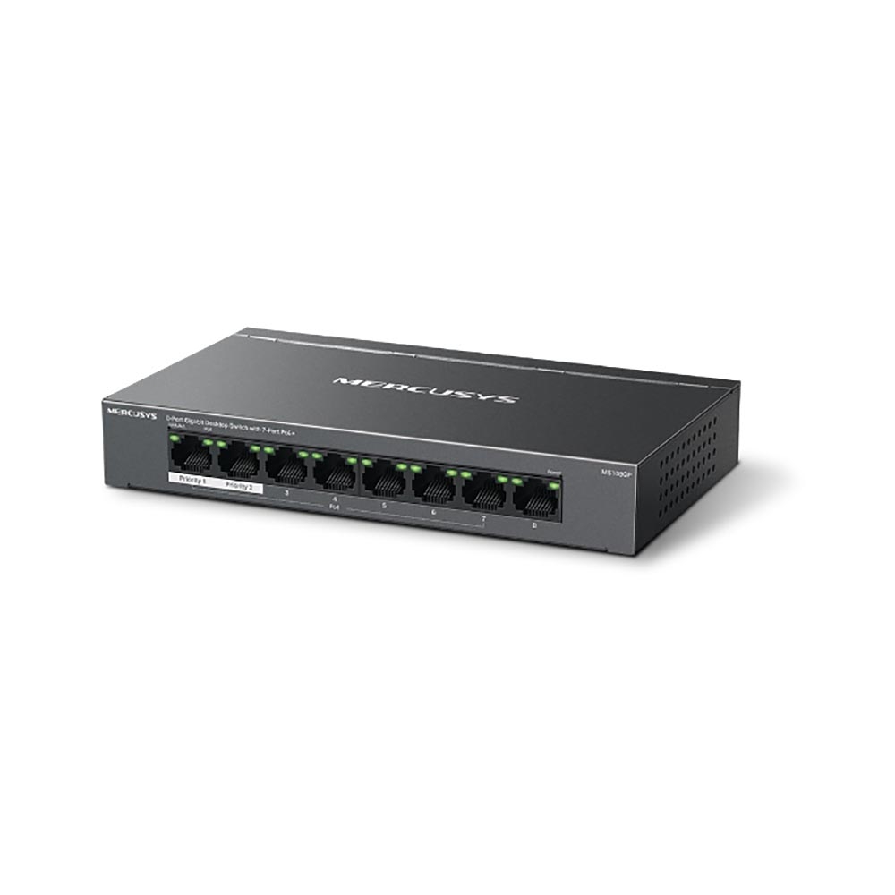 Switch Mercusys 8 Port PoE+ 10/100/1000 Mbps MS108GP
