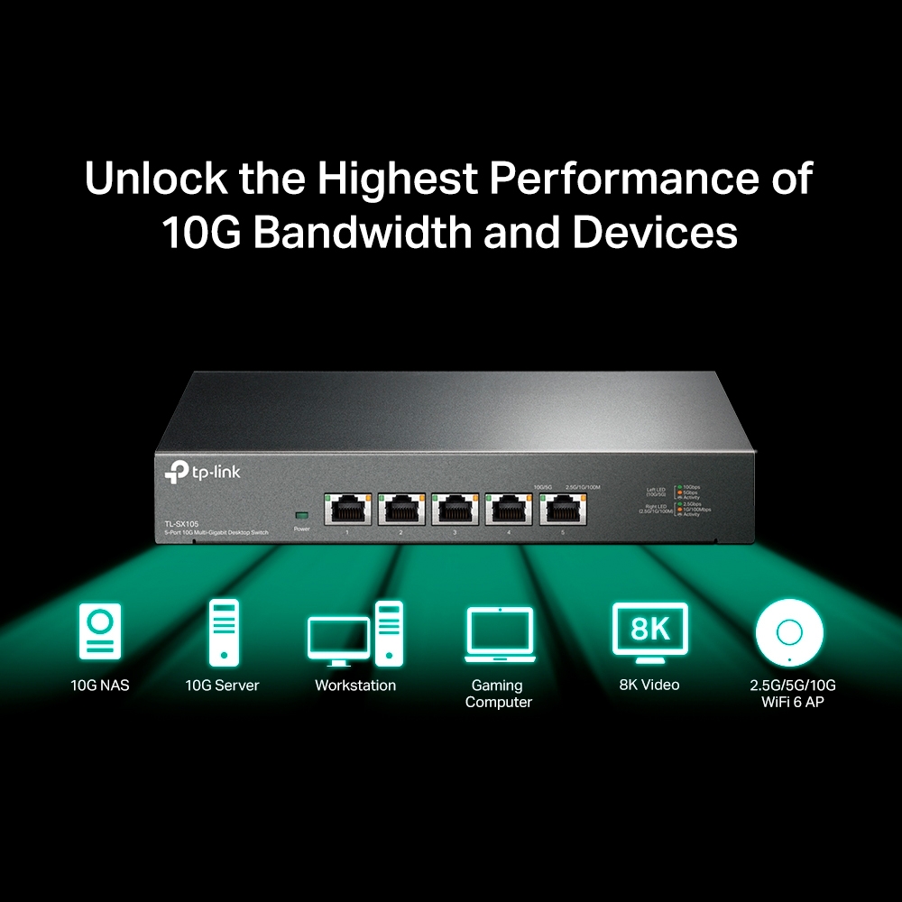 Switch TP-Link 5 Port 10Gbps TL-SX105