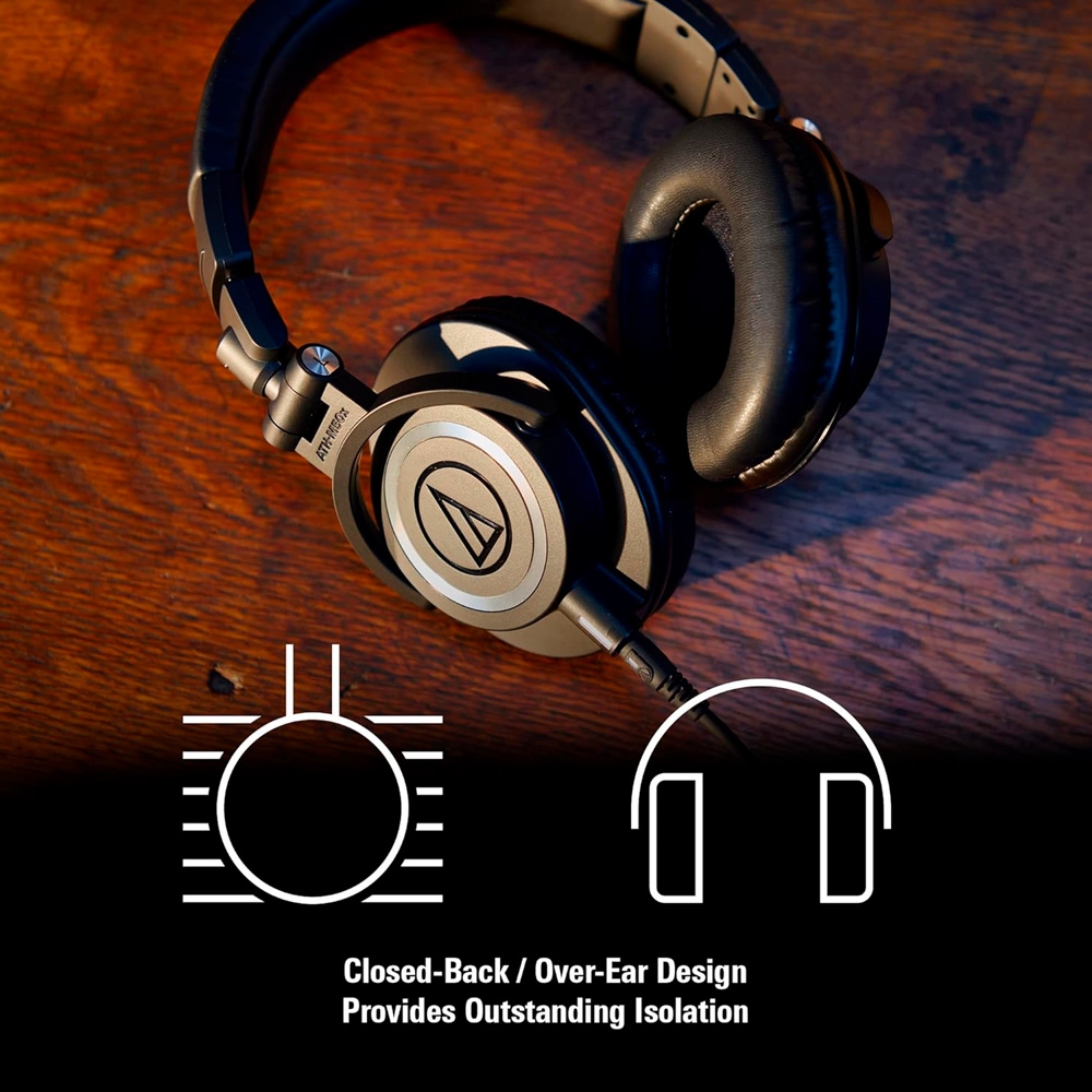 Tai nghe có dây Audio Technica ATH M50X (Black)