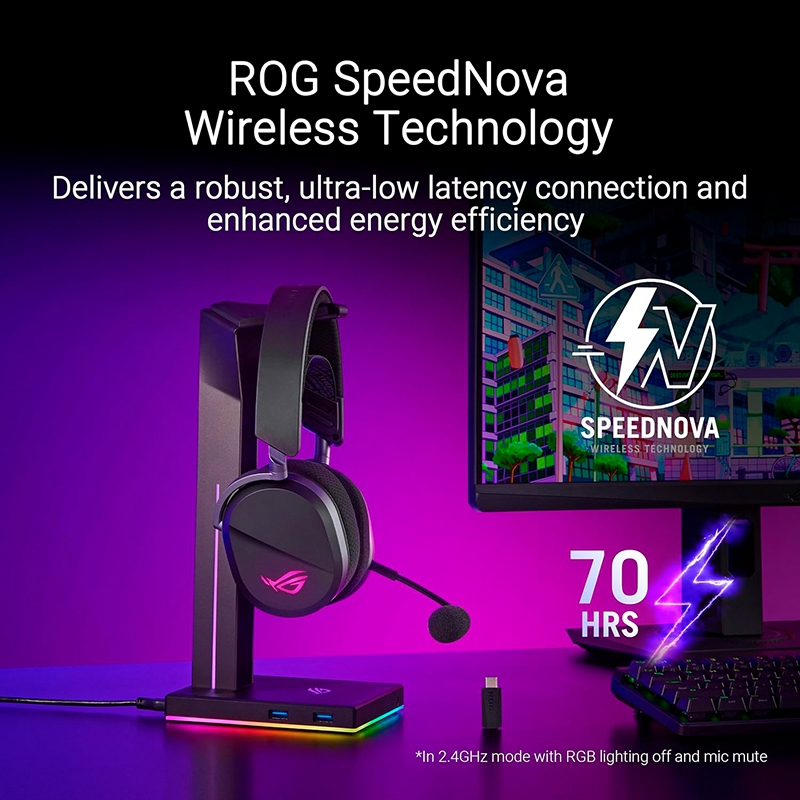 Tai Nghe Gaming không dây ASUS ROG Pelta SpeedNova Wireless