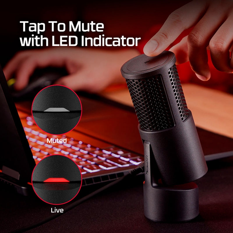 Thiết bị Stream Microphone HyperX SoloCast 2 Black AR0A0AA