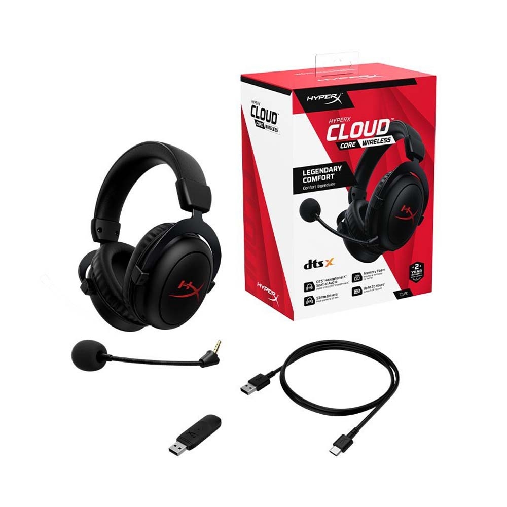 Tai Nghe Gaming không dây HyperX Cloud Core Wireless 4P5D5AA