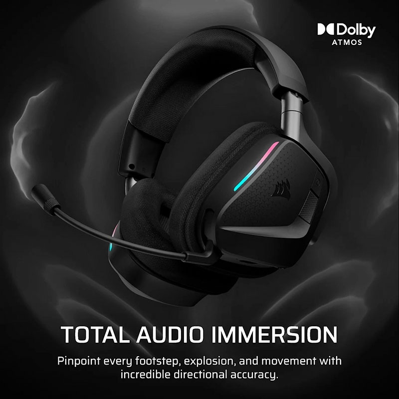 Tai Nghe không dây Corsair Void V2 Max Wireless Black Carbon